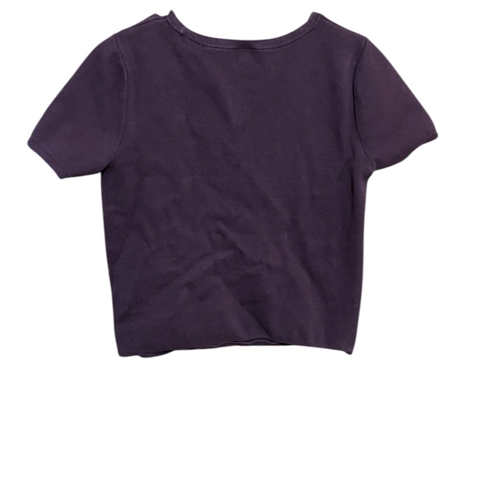 ANN TAYLOR FACTORY Women's LP Short Sleeve Cotton Top Shirt - Picture 2 of 3